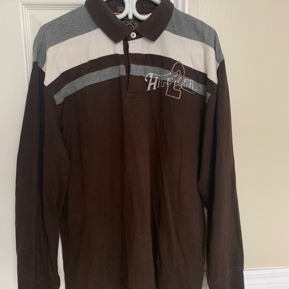 Tommy Hilfiger 2 vintage long sleeve men’s polo shirt